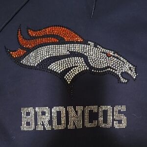 -Denver Broncos Navy Blue T Shirts And Hoodies